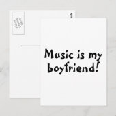 Muziek is mijn vriend briefkaart (Voorkant / Achterkant)