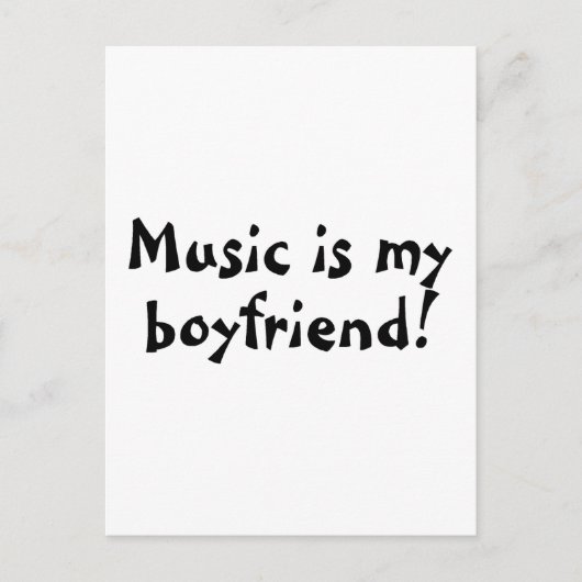 Muziek is mijn vriend briefkaart (Voorkant)