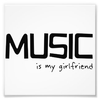 Muziek is mijn Vriendin Foto Afdruk