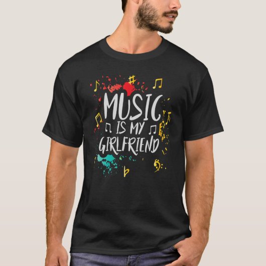 Muziek is mijn Vriendin - grappige leraar jokes - T-shirt (Voorkant)