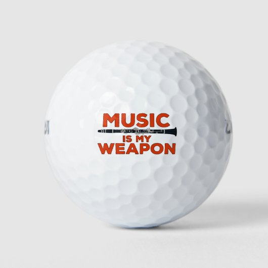 Muziek is mijn wapen golfballen (Voorkant)