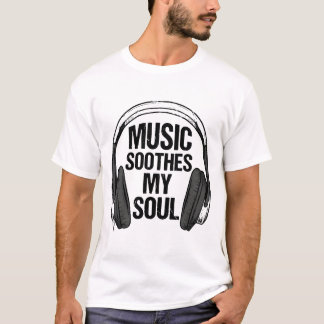 Muziek is mijn ziel – Dark Grunge muziek liefhebbe T-shirt