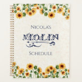 Muziek is Mijn Zonneschijn Viool Schema Planner (Voorkant)