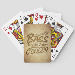 Muziek is net als gitaar pokerkaarten