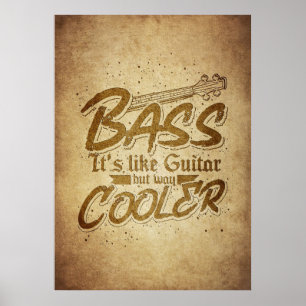 Muziek is net als gitaar poster
