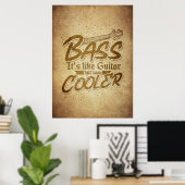 Muziek is net als gitaar poster (Thuiskantoor)