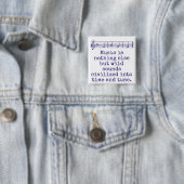 Muziek is niets anders - Music Quote Vierkante Button 5,1 Cm (In situ)