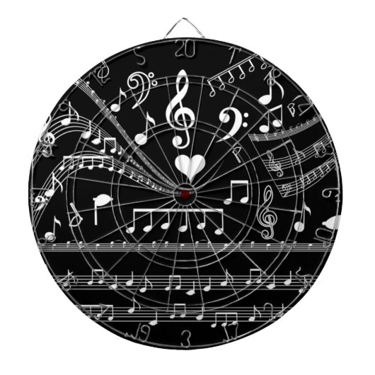 Muziek is opgeslagen.__ dartbord (Voorkant)