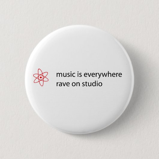 muziek is overal te vinden op studio button (Voorkant)