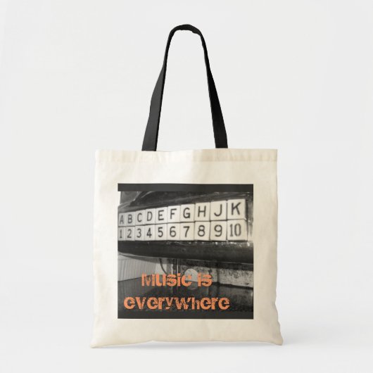Muziek is overal tote bag (Voorkant)