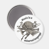 Muziek is Universal Instruments and Birds Musical Magneet (Voorkant / Achterkant)