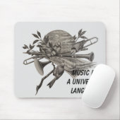 muziek is Universal Language Musical Muismat (Met muis)