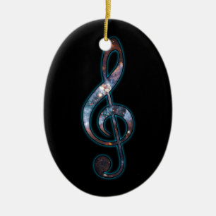 Muziek is universeel keramisch ornament