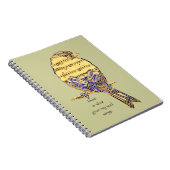 Muziek is wat mijn ziel vleugels geeft Vogel Notitieboek (Rechterzijde)