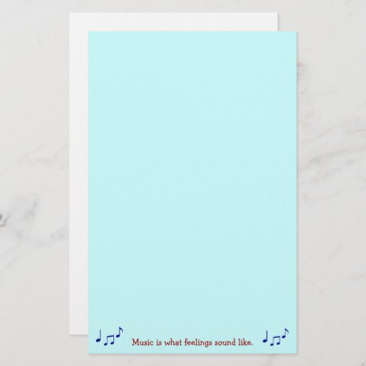 Muziek is wat voelt als Briefpapier (Voorkant / Achterkant)