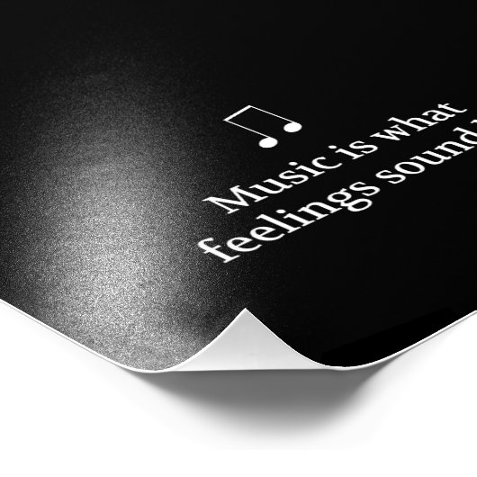 Muziek is wat voelt als foto afdruk (Hoek)