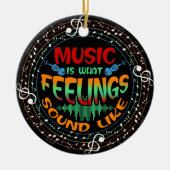 Muziek is wat voelt als keramisch ornament (Voorkant)