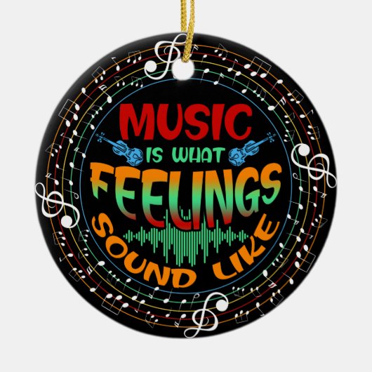 Muziek is wat voelt als keramisch ornament (Voorkant)