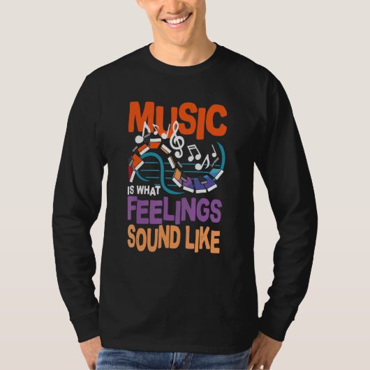 Muziek is wat voelt als t-shirt (Voorkant)