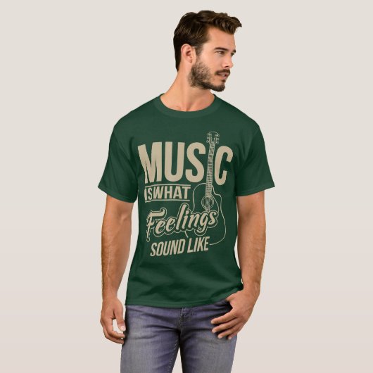 Muziek is wat voelt als t-shirt (Voorkant volledig)