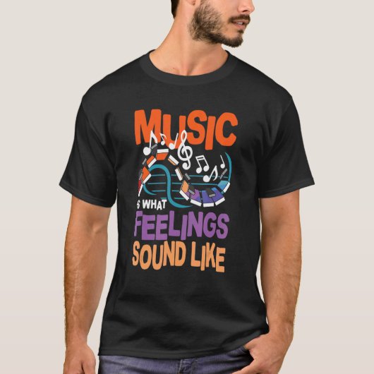 Muziek is wat voelt als t-shirt (Voorkant)