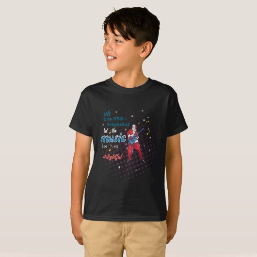 Muziek is zo heerlijk T-shirt (Voorkant volledig)