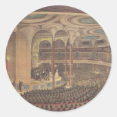  muziek, Jenny Lind, Zweedse opera Singer Ronde Sticker (Voorkant)