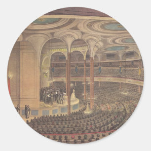  muziek, Jenny Lind, Zweedse opera Singer Ronde Sticker