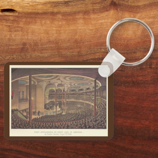  muziek, Jenny Lind, Zweedse opera Singer Sleutelhanger (Voorkant)