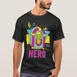 Muziek Jukebox Held Muziek Karaoke T-shirt