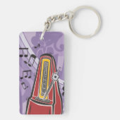 Muziek Jukebox Muziekinstrument Sleutelhanger (achterkant)