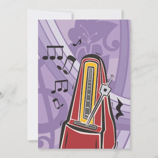 Muziek Jukebox Uitnodigingen (Voorkant)