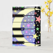 muziek kaart (Gele Bloem)