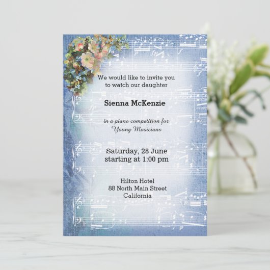 muziek kaart (Staand voorkant)