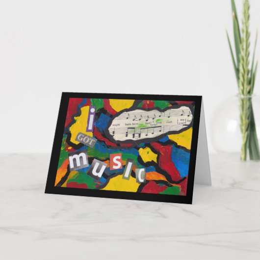 Muziek Kaart (Voorkant)