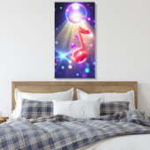 Muziek Kamer Canvas Afdruk (Insitu (Slaapkamer))
