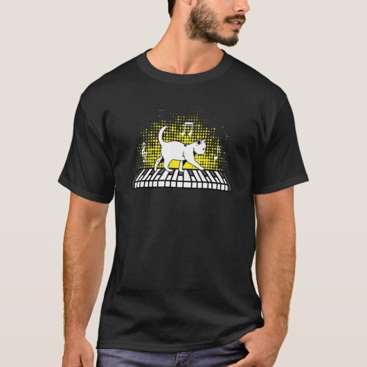 Muziek Kat Instrumentalist T-shirt (Voorkant)