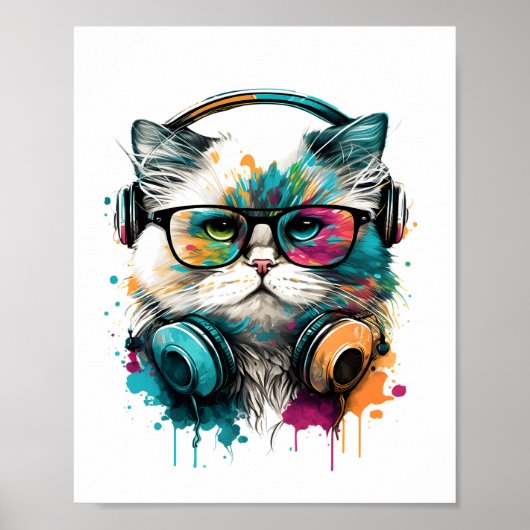 muziek kat poster  (Voorkant)