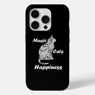 Muziek Katten Geluk - Muzikant Minnaar Citaat iPhone 15 Pro Case