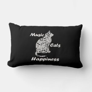 Muziek Katten Geluk - Muzikant Minnaar Citaat Kussen