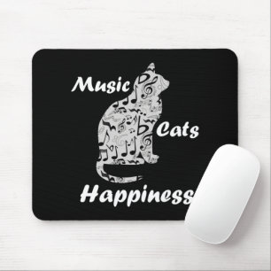 Muziek Katten Geluk - Muzikant Minnaar Citaat Muismat