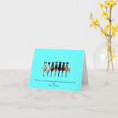 Muziek & katten kaart (Gele Bloem)