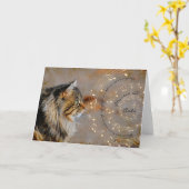 Muziek & Katten Kaart (Gele Bloem)