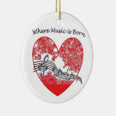 Muziek Keramisch Ornament (Rechts)