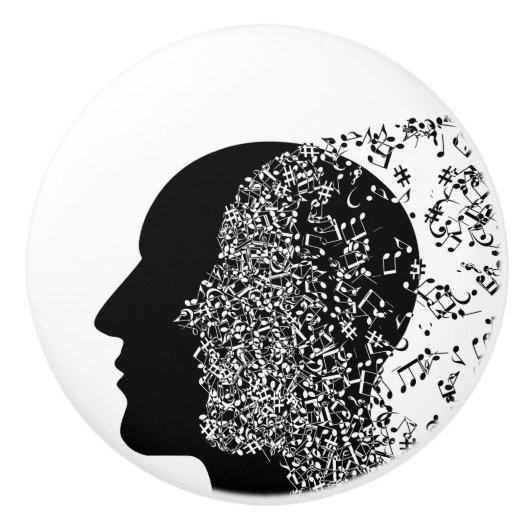 Muziek Keramische Knop (Voorkant)