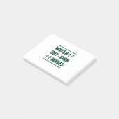 Muziek kijkt uit met hoge golven post-it® notes (Schuin)