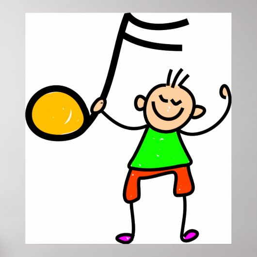 Muziek Kind Poster (Voorkant)