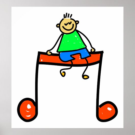 Muziek Kind Poster (Voorkant)