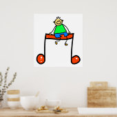 Muziek Kind Poster (Keuken)