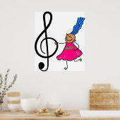 Muziek Kind Poster (Keuken)